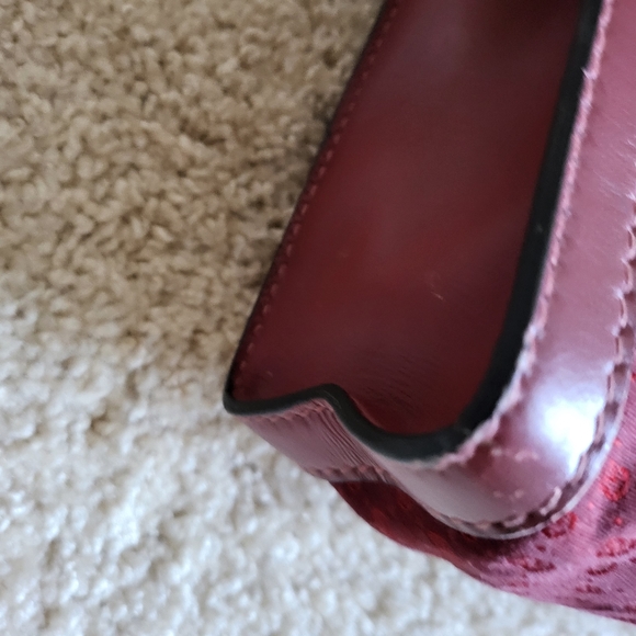 Pre-owned Vintage Gucci Bordeaux Red Shopper Tote Bag - Picture 10 of 15
